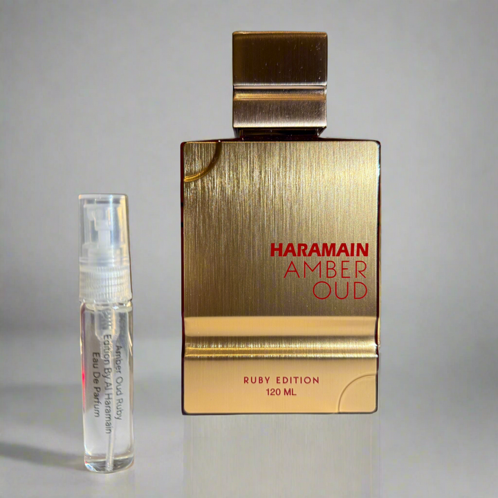 Amber Oud Ruby Edition By Al Haramain Eau De Parfum Spray 5 ml Sample (Unisex) - Rochan Shop