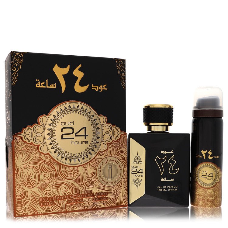 Ard Al Zaafaran Oud 24 Hours Eau De Parfum Spray + 1.7oz Perfumed Spray (Unisex) By Al Zaafaran (Men) - Rochan Shop