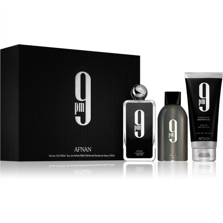 Afnan 9 Pm 3 Piece Gift Set Afnan Men's Gift Sets