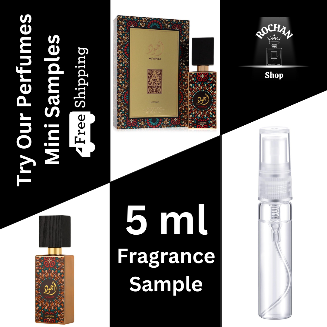 Ajwad By Lattafa Eau De Parfum Spray 5 ml Sample (Unisex)