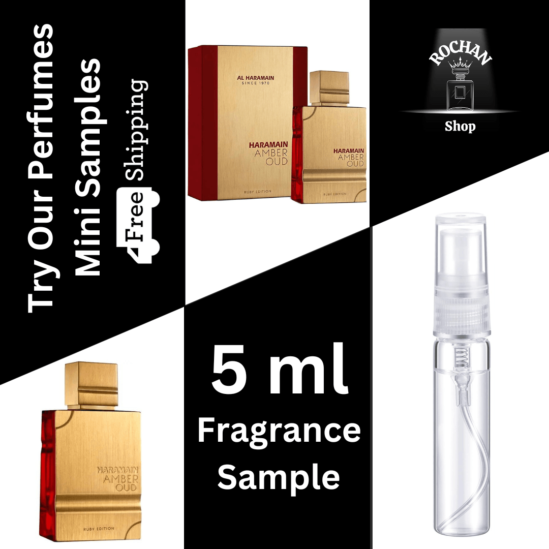 Amber Oud Ruby By Al Haramain Eau De Parfum Spray 5 ml Sample (Unisex) - Rochan Shop