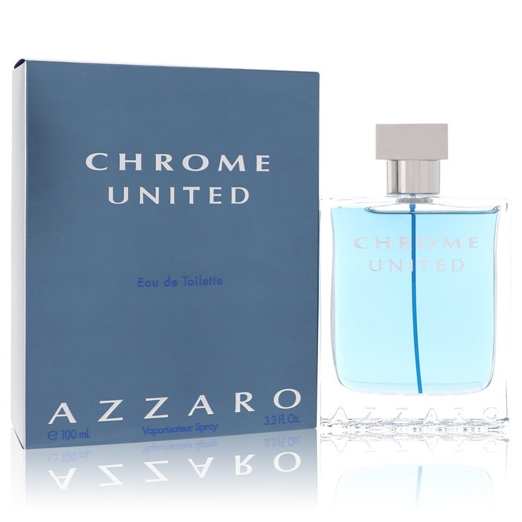 Chrome United Eau De Toilette Spray By Azzaro (Men) - Rochan Shop