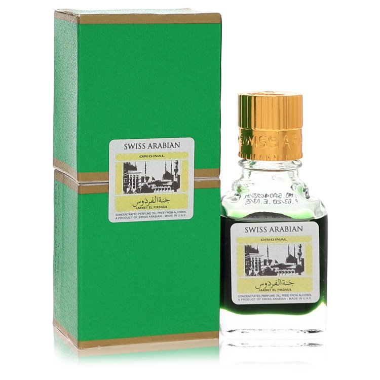 Jannet El Firdaus Concentrated Perfume Oil Free From Alcohol (Unisex Green Attar) By Swiss Arabian (Men) - Rochan Shop