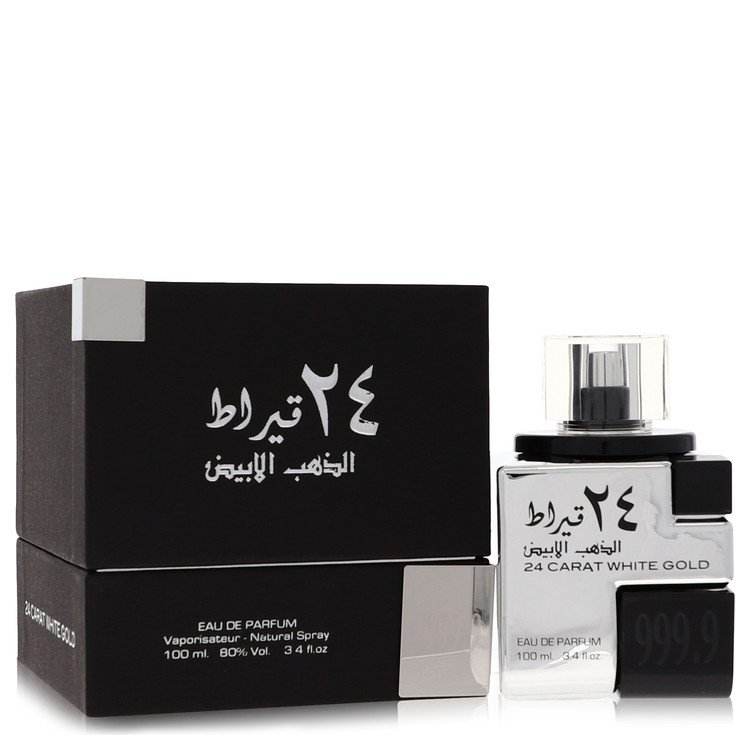 Lattafa 24 Carat White Gold Eau De Parfum Spray (Unisex) By Lattafa (Men) - Rochan Shop