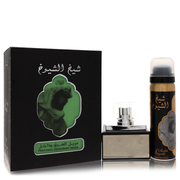 Lattfa Sheikh Al Shuyukh Eau De Parfum Spray With 1.7 Oz Deodorant Spray By Lattafa (Men)