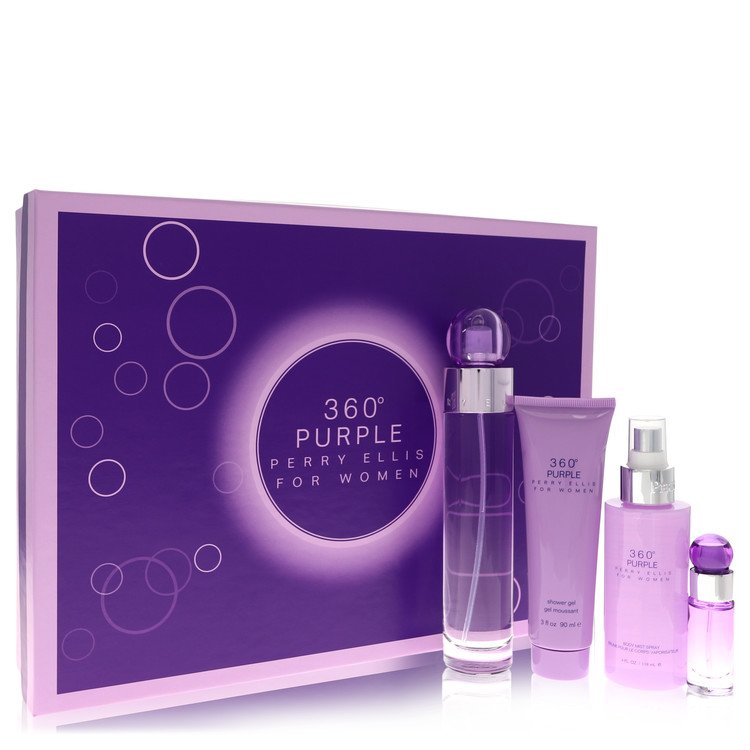 Perry Ellis 360 Purple Gift Set By Perry Ellis (Women) - Rochan Shop