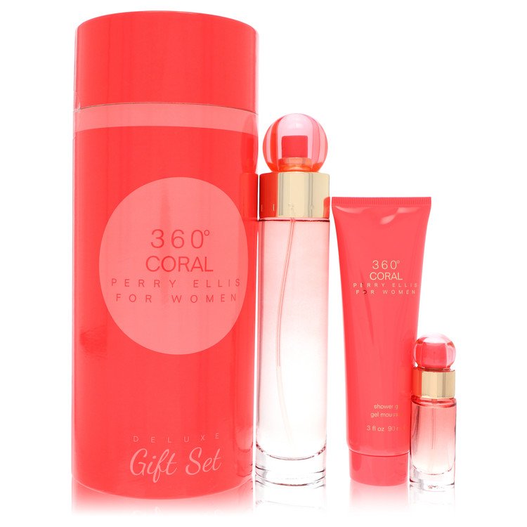 Perry Ellis 360 Coral Gift Set By Perry Ellis (Women) - Rochan Shop