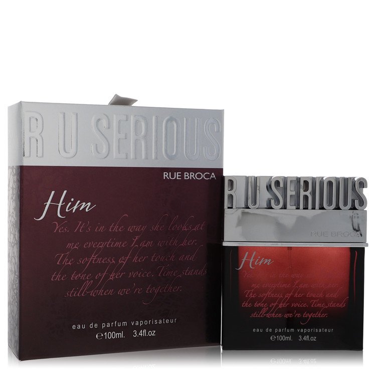 R U Serious Him Eau De Parfum Spray By Rue Broca (Men)