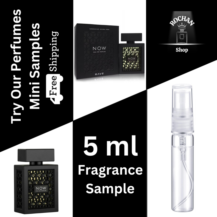 Rave Now By Lattafa Eau De Parfum Spray 5 ml Sample (Unisex) - Rochan Shop