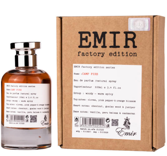 Paris Corner Emir Factory Edition Camp Fire Eau De Parfum Paris Corner (Unisex) - Rochan Shop