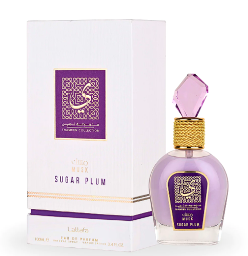 Lattafa Musk Sugar Plum Thameen Collection Eau De Parfum Lattafa (Unisex) - Rochan Shop