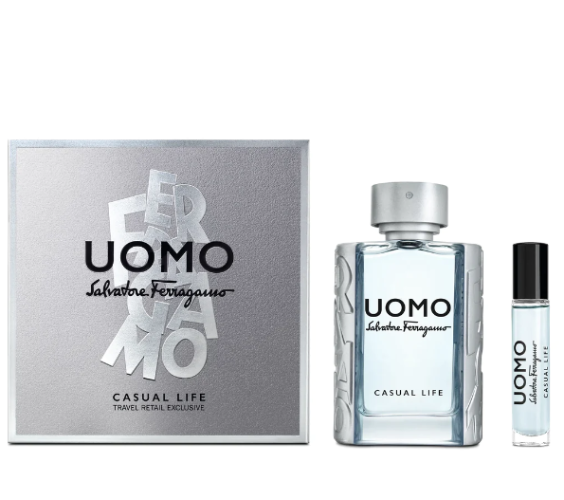 Salvatore Ferragamo Uomo Casual Life 2 Piece Gift Set Salvatore Ferragamo Men's Gift Sets - Rochan Shop