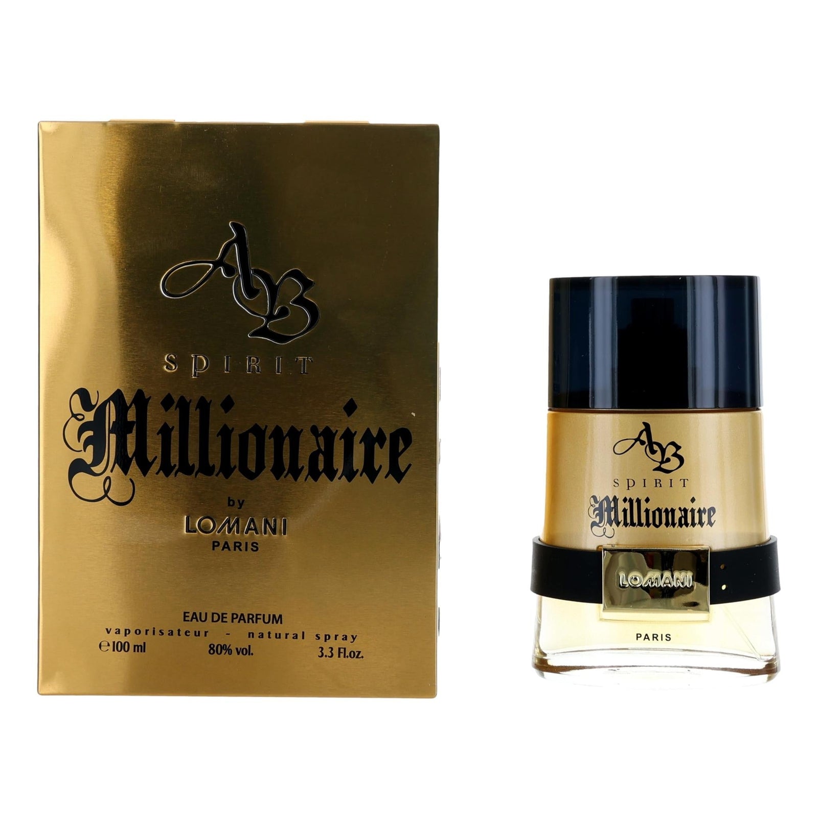 Ab Spirit Millionaire By Lomani, 3.3 Oz Edp Spray For Men - Rochan Shop