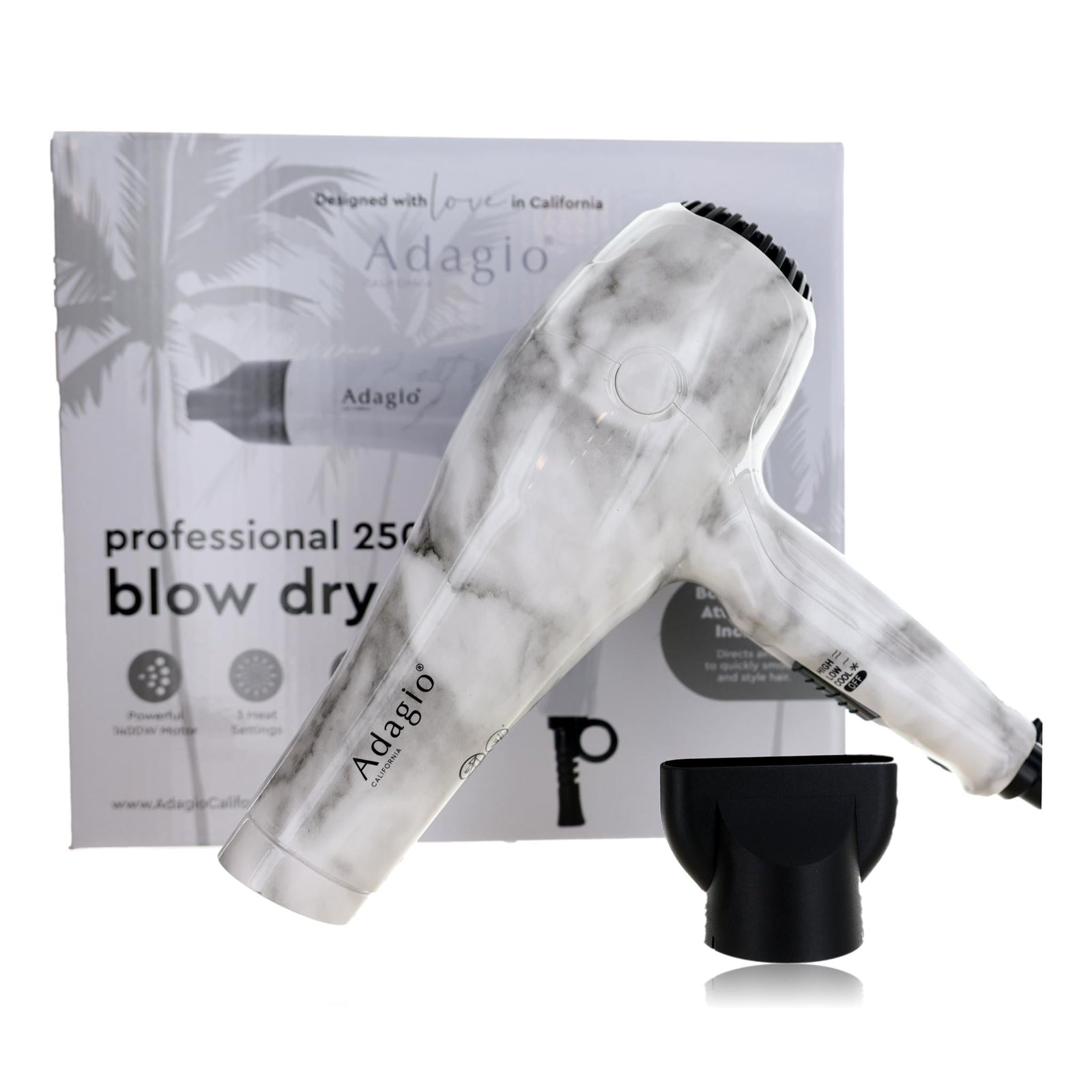 Adagio Professional 2500 Blow Dryer By Adagio Marble - Rochan Shop