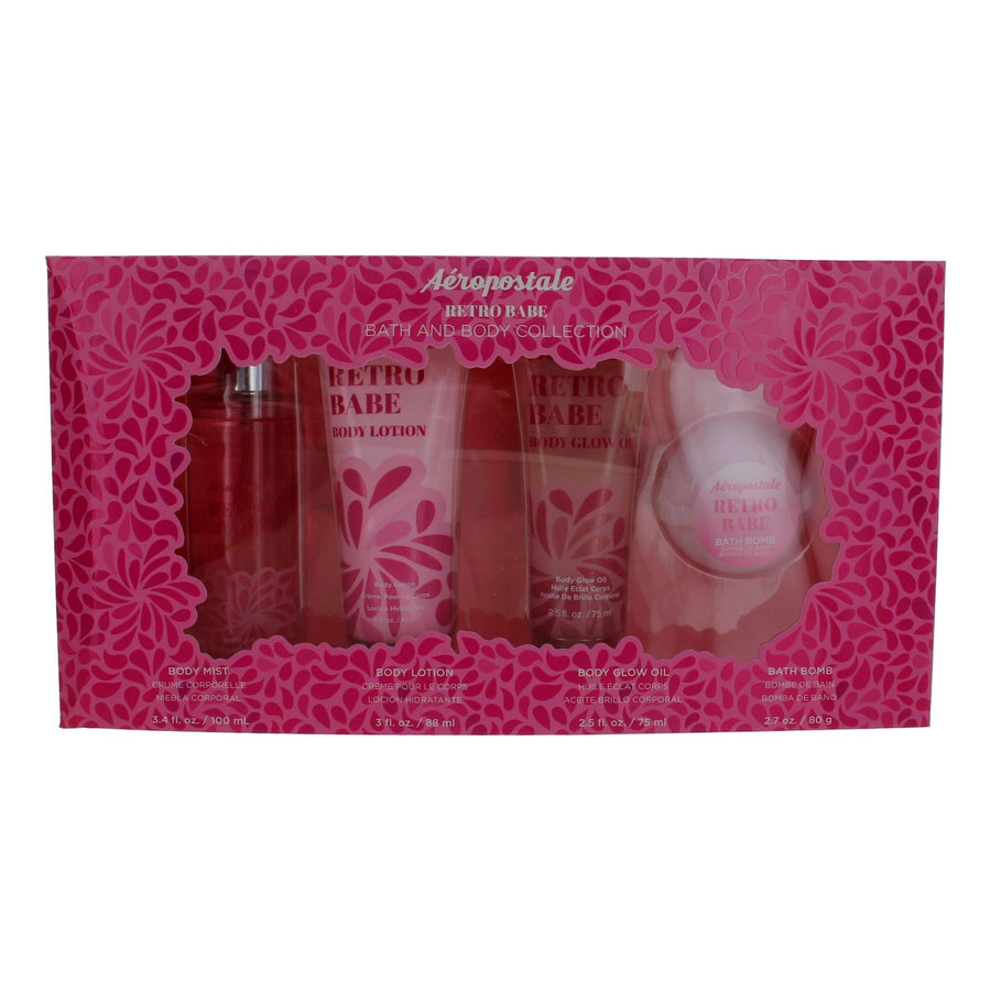 Aeropostale Retro Babe By Aeropostale, 4 Piece Bath And Body Collection - Rochan Shop