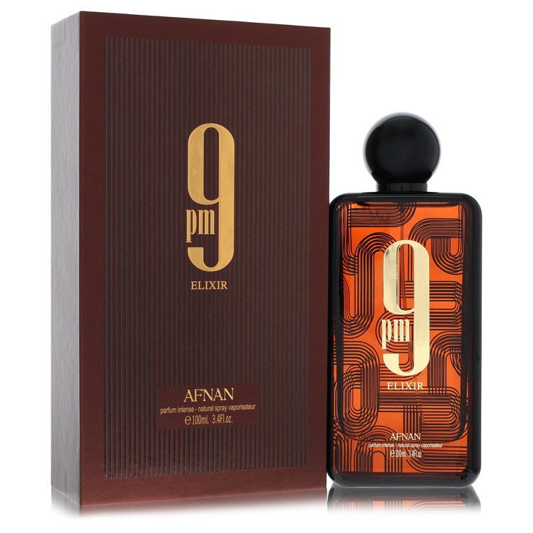 Afnan 9 Pm Elixir Intense By Afnan Parfum Intense Spray (Unisex) 3.4 Oz (Men) - Rochan Shop