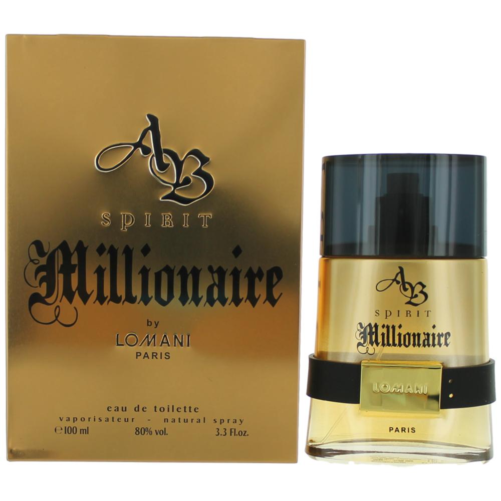 Ab Spirit Millionaire By Lomani, 3.3 Oz Edt Spray For Men