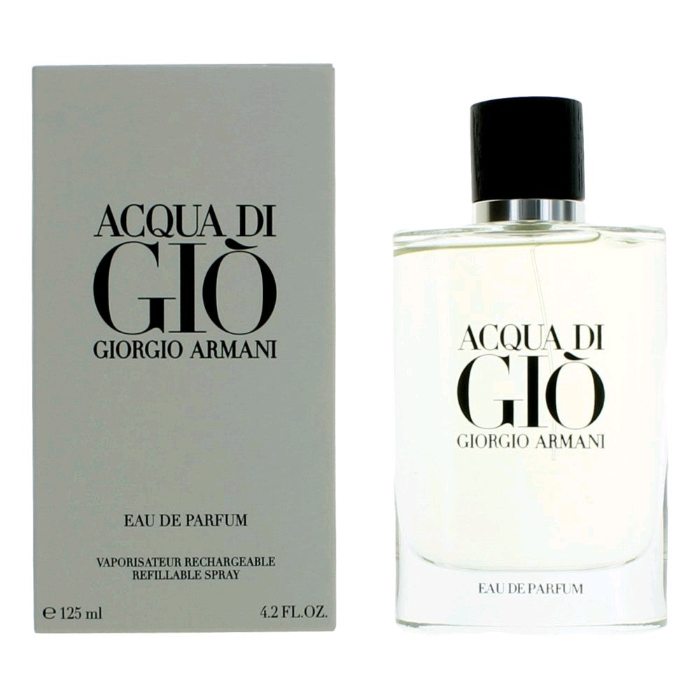 Acqua Di Gio By Giorgio Armani, 4.2 Oz Edp Spray Refillable For Men