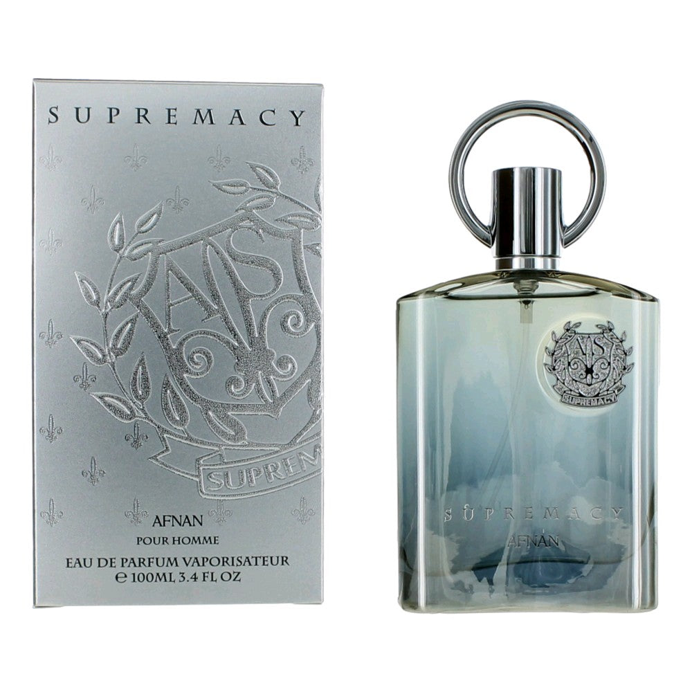 Supremacy Silver By Afnan, 3.4 Oz Edp Spray For Men