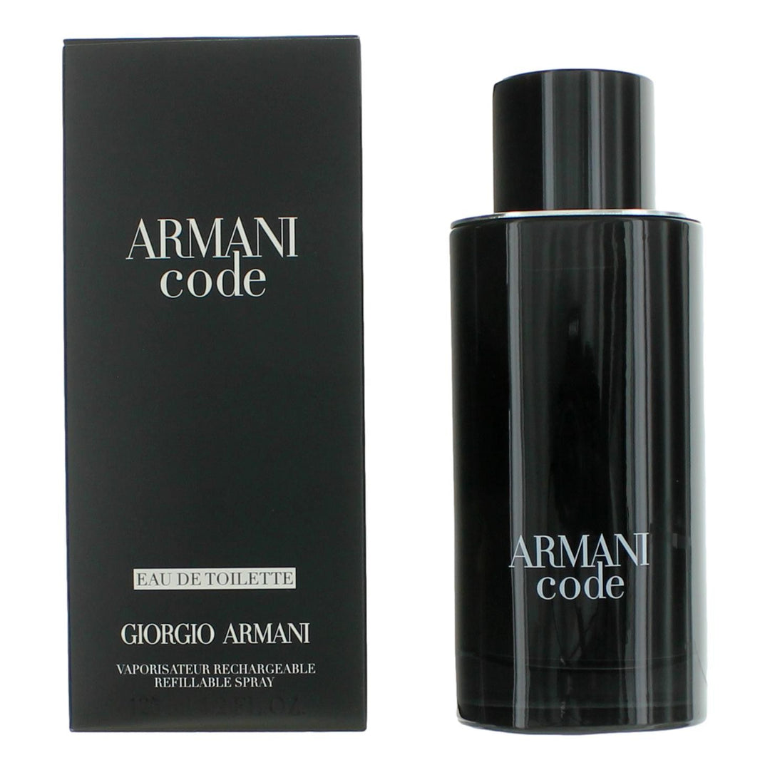 Armani Code By Giorgio Armani, 4.2 Oz Edt Refillable Spray For Men