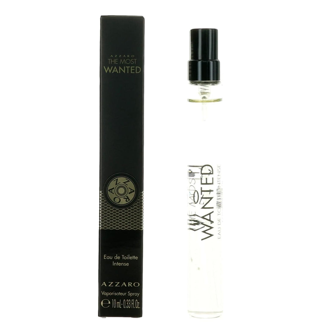 Azzaro The Most Wanted By Azzaro, 0.33 Oz Edt Intense Spray For Men