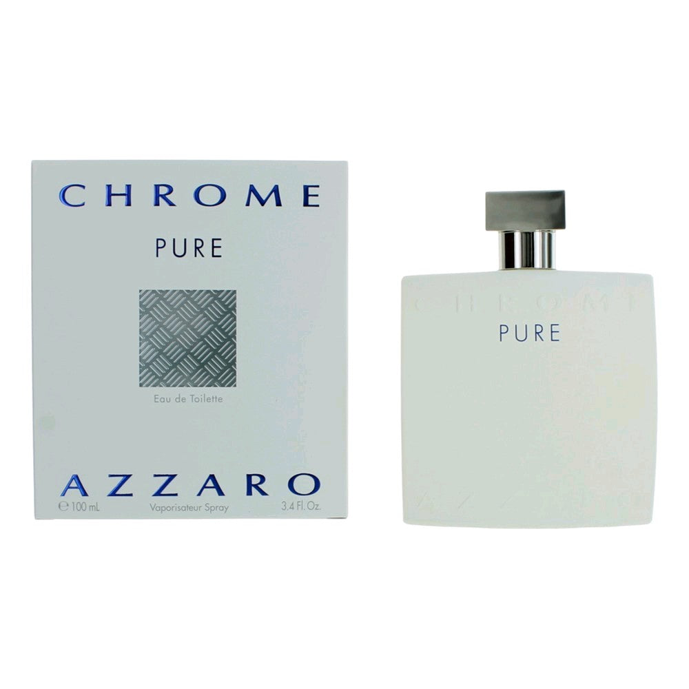 Chrome Pure By Azzaro, 3.4 Oz Edt Spray For Men