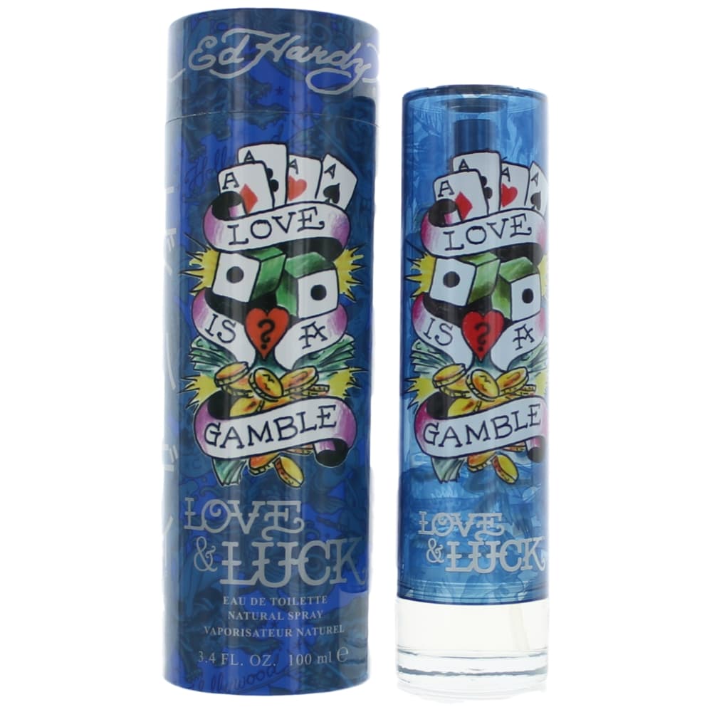 Ed Hardy Love & Luck By Christian Audigier, 3.4 Oz Edt Spray For Men - Rochan Shop