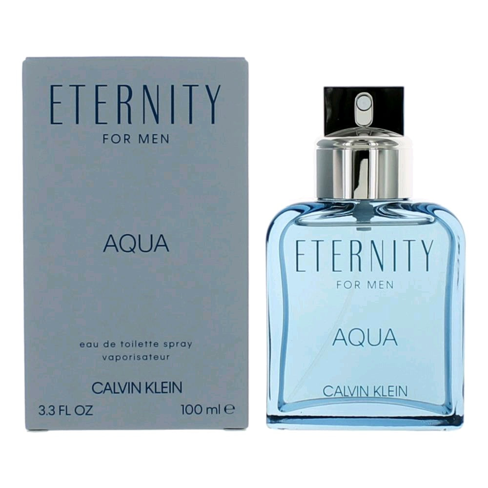 Eternity Aqua By Calvin Klein, 3.4 Oz Edt Spray For Men