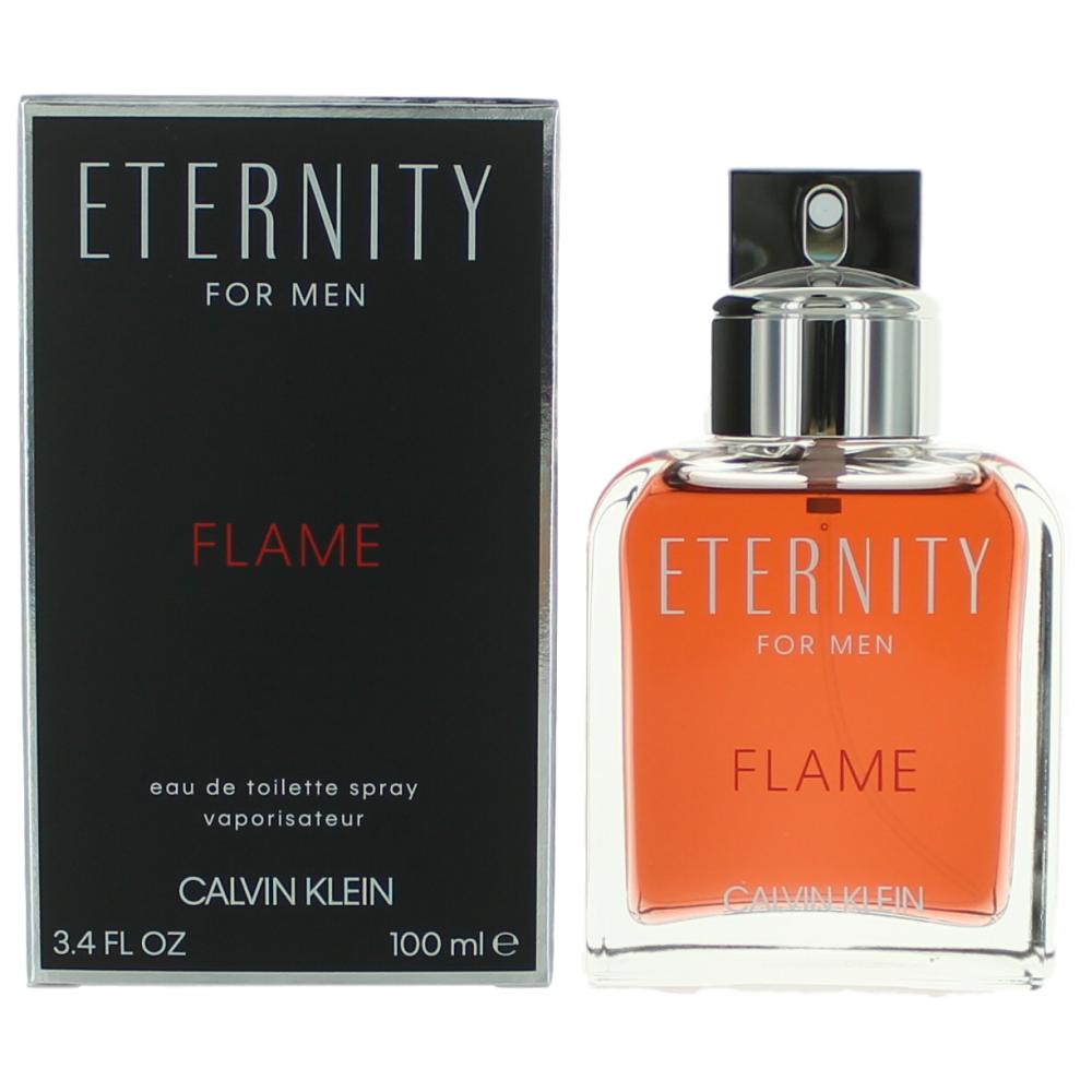 Eternity Flame By Calvin Klein, 3.4 Oz Edt Spray For Men