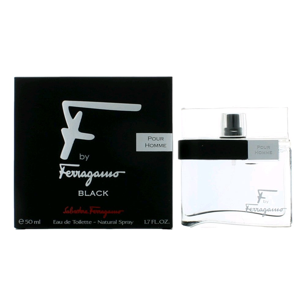 F Black By Salvatore Ferragamo, 1.7 Oz Edt Spray For Men - Rochan Shop