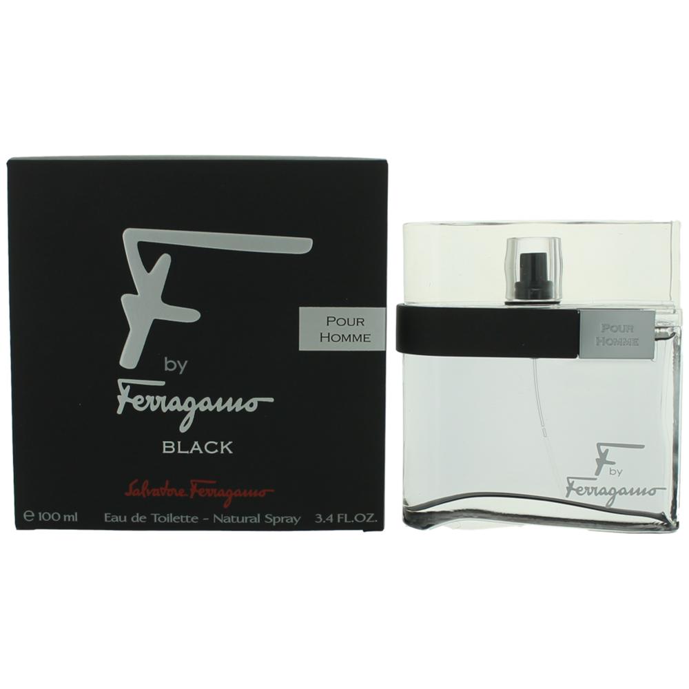 F Black By Salvatore Ferragamo, 3.4 Oz Edt Spray For Men