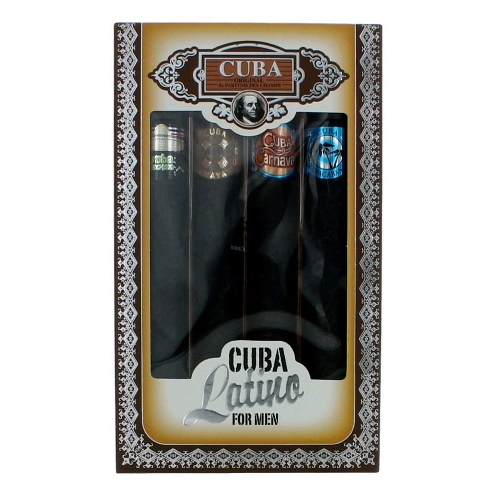 Cuba Latino By Cuba, 4 Piece Gift Set For Men