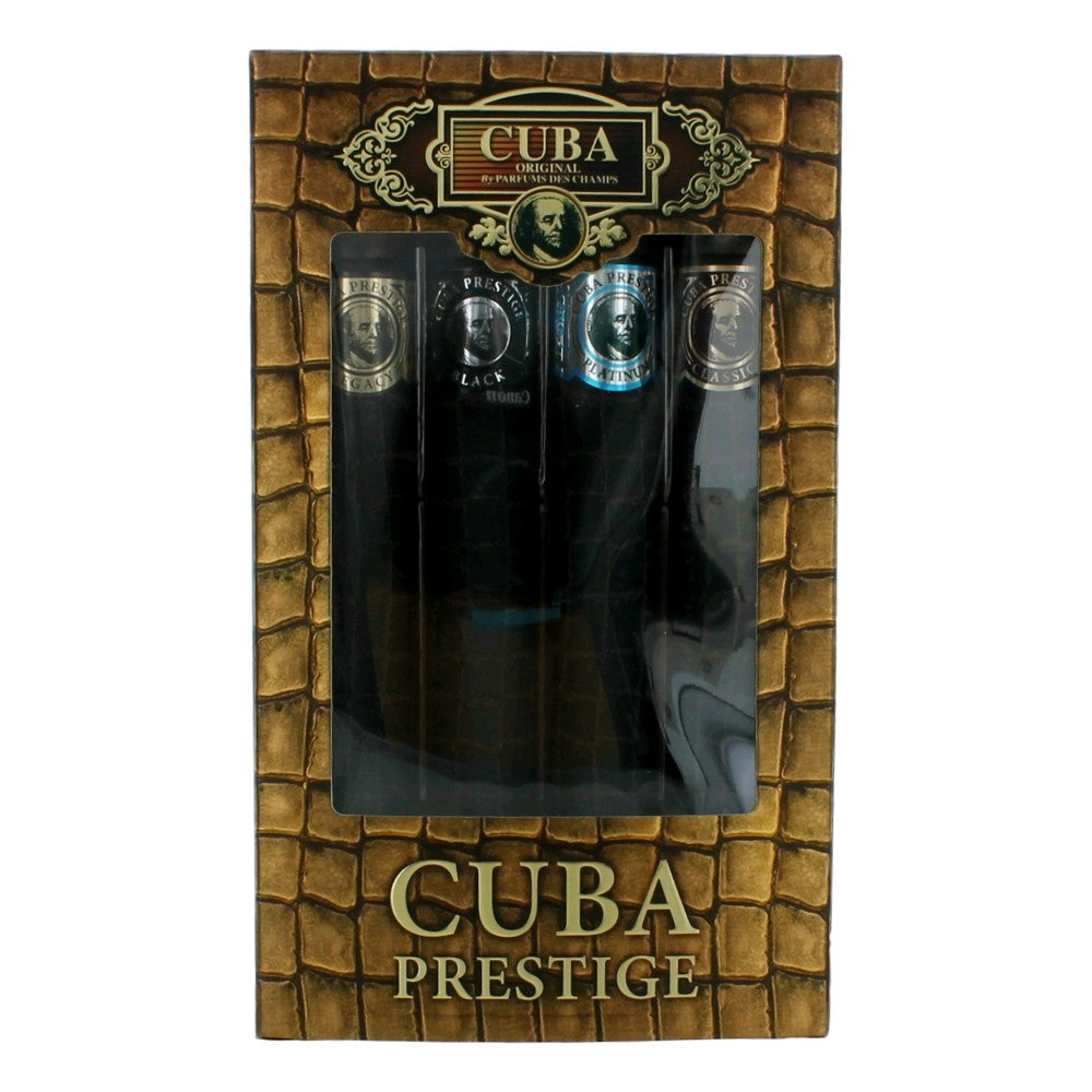 Cuba Prestige By Cuba, 4 Piece Gift Set For Men