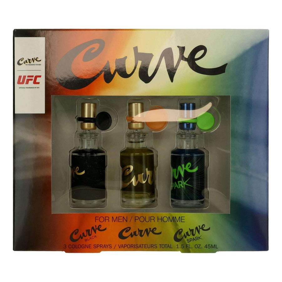 Curve By Liz Claiborne, 3 Piece Variety Coffret Set For Men - Rochan Shop