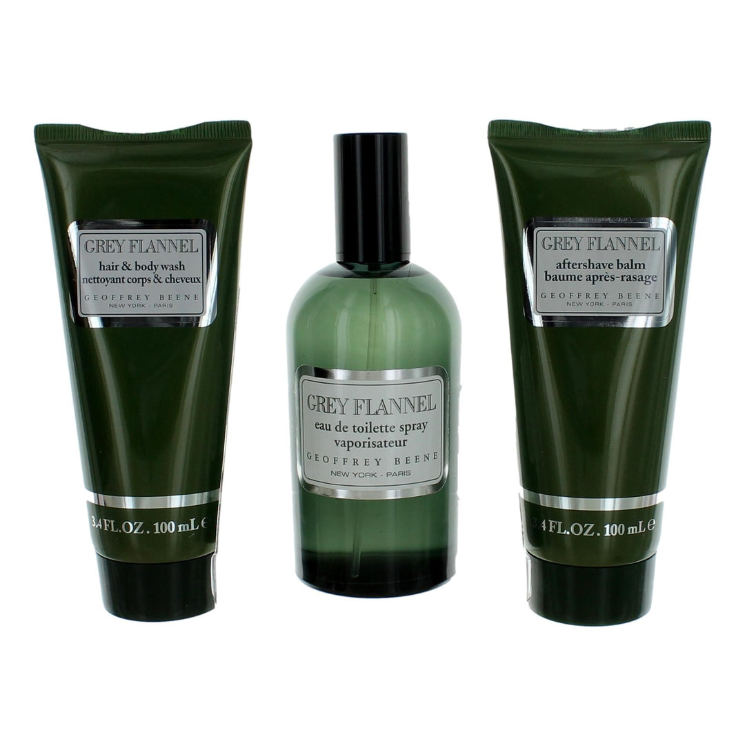 Grey Flannel By Geoffrey Beene, 3 Piece Gift Set For Men