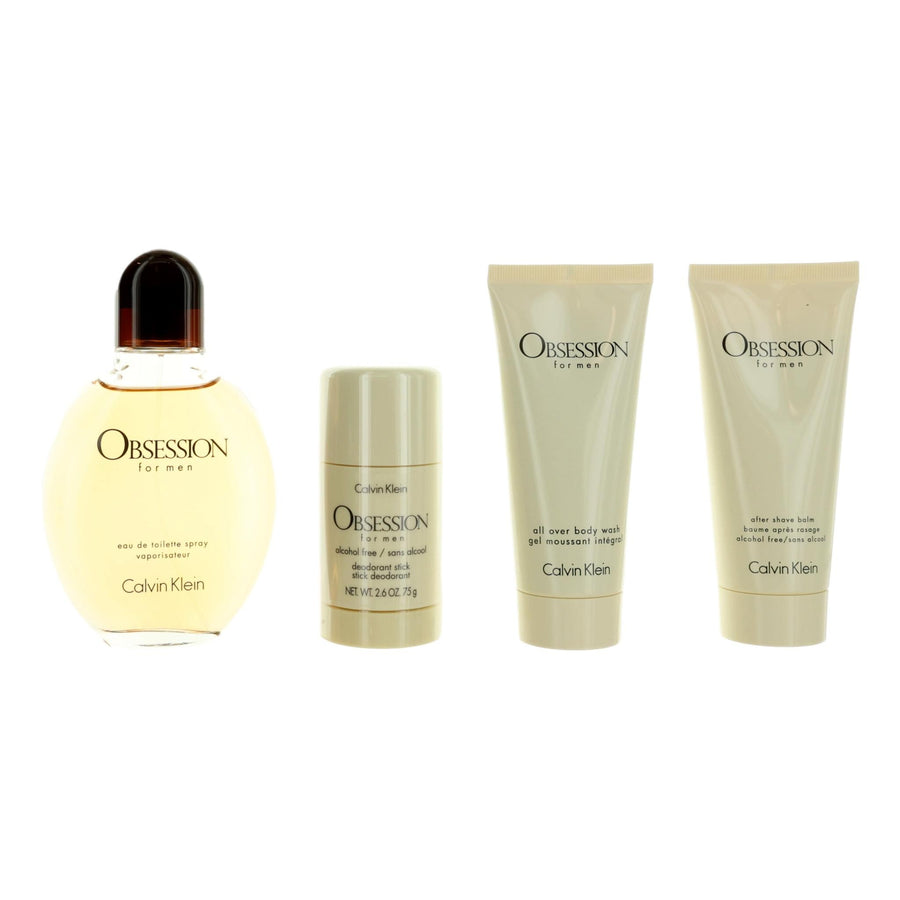 Obsession By Calvin Klein, 4 Piece Gift Set For Men - Rochan Shop