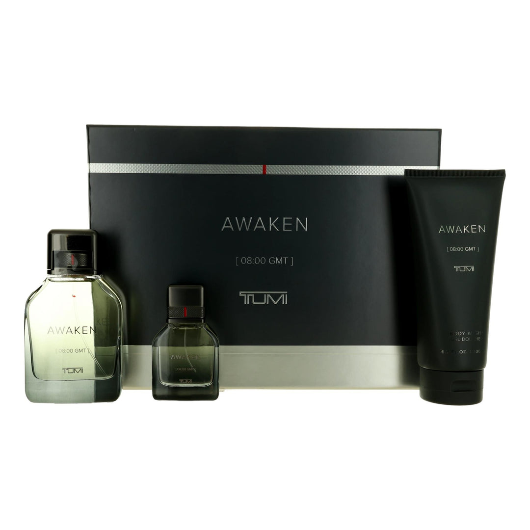 Awaken [08:00 Gmt] By Tumi, 3 Piece Gift Set For Men - Rochan Shop