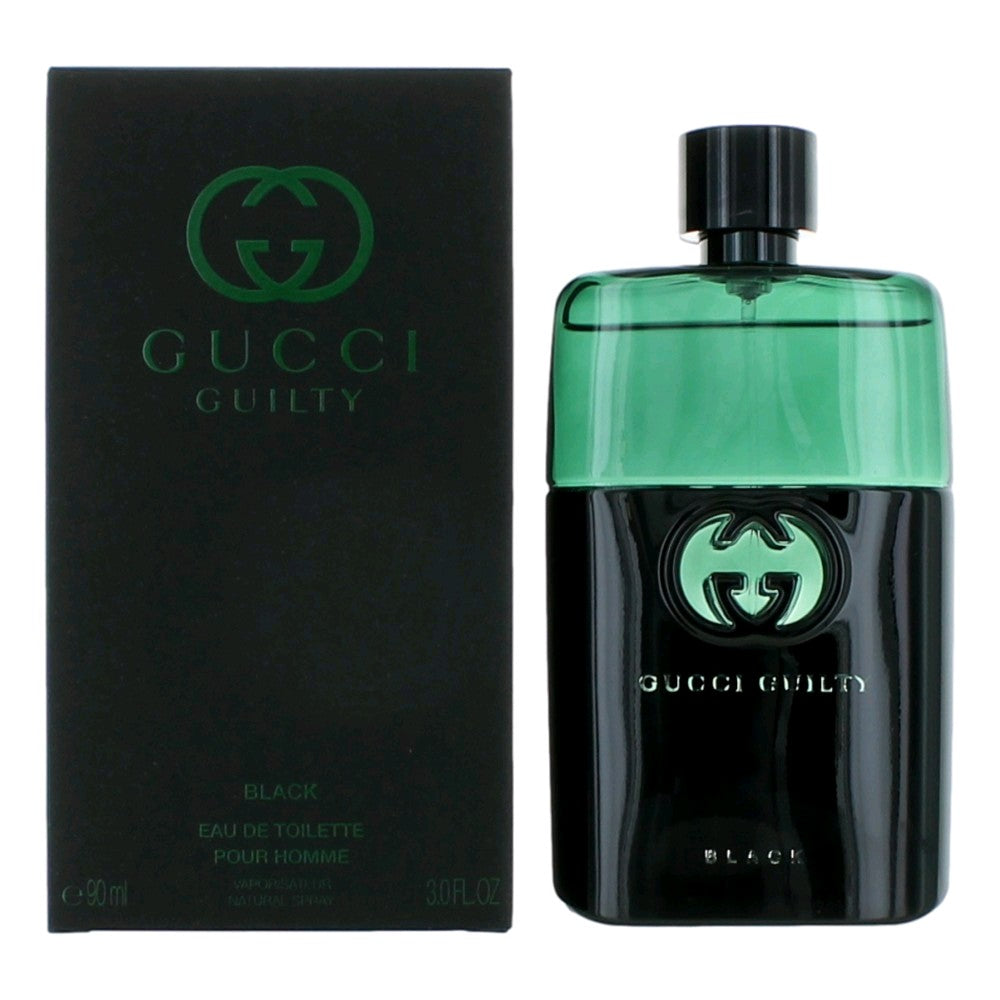 Gucci Guilty Black Pour Homme By Gucci, 3 Oz Edt Spray For Men - Rochan Shop