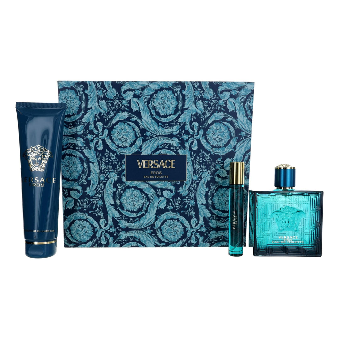 Eros By Versace, 3 Piece Gift Set For Men