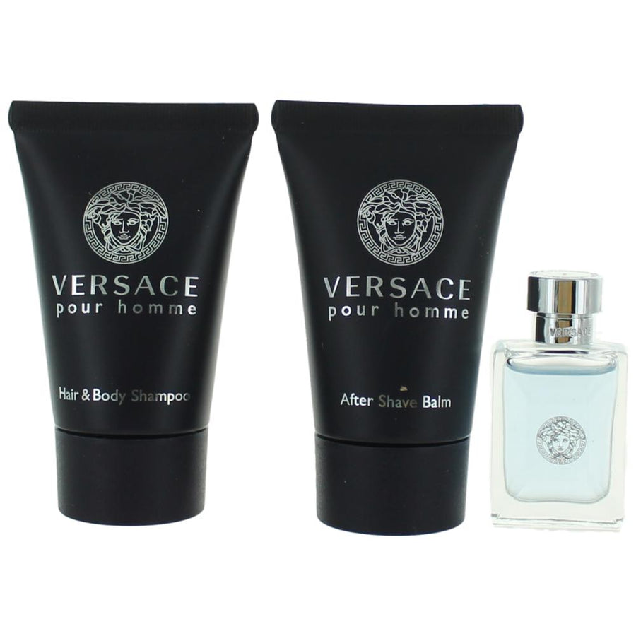 Versace Pour Homme By Versace, 3 Piece Mini Gift Set For Men - Rochan Shop