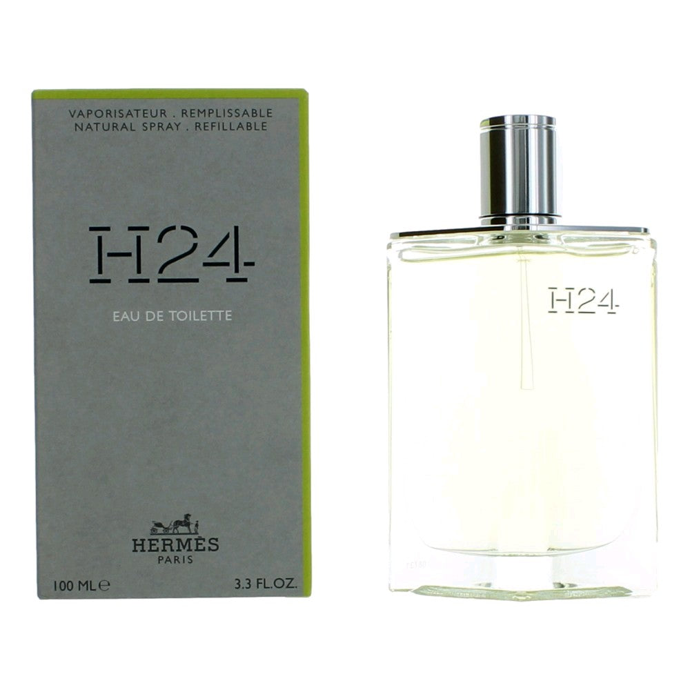 H24 By Hermes, 3.3 Oz Edt Spray Refillable For Men