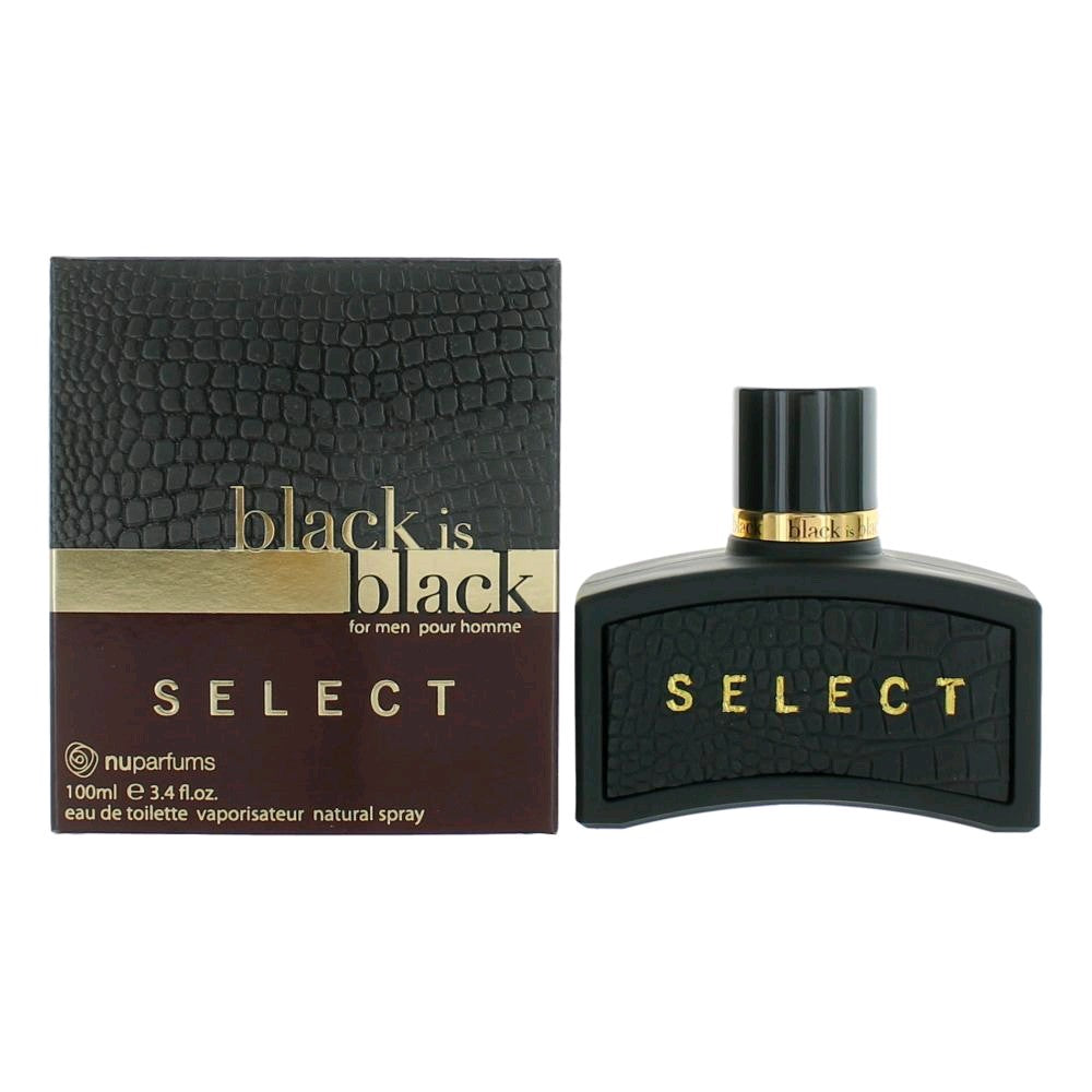 Black Is Black Select By Nu Parfums, 3.4 Oz Edt Spray For Men