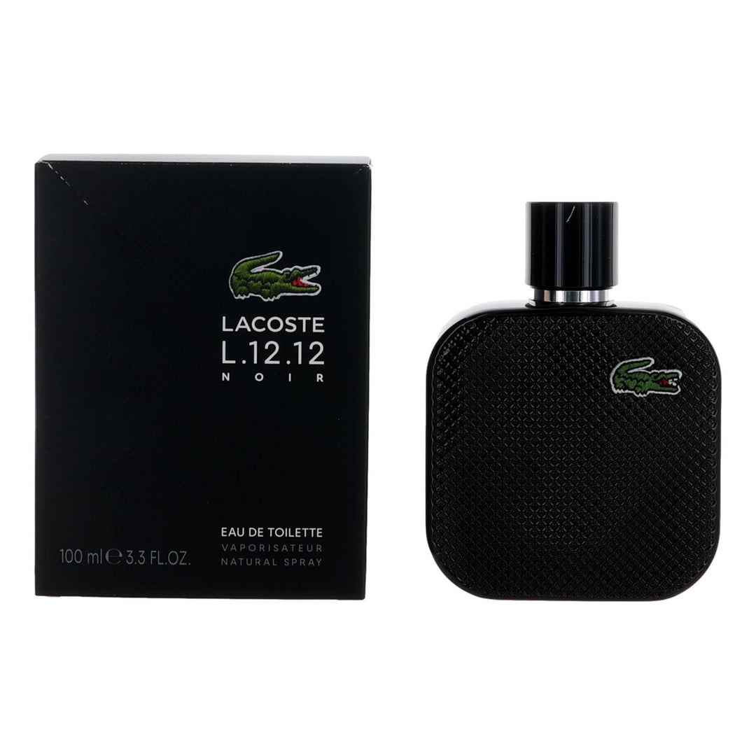 Lacose L. 12.12 Black Noir By Lacoste, 3.3 Oz Edt Spray For Men