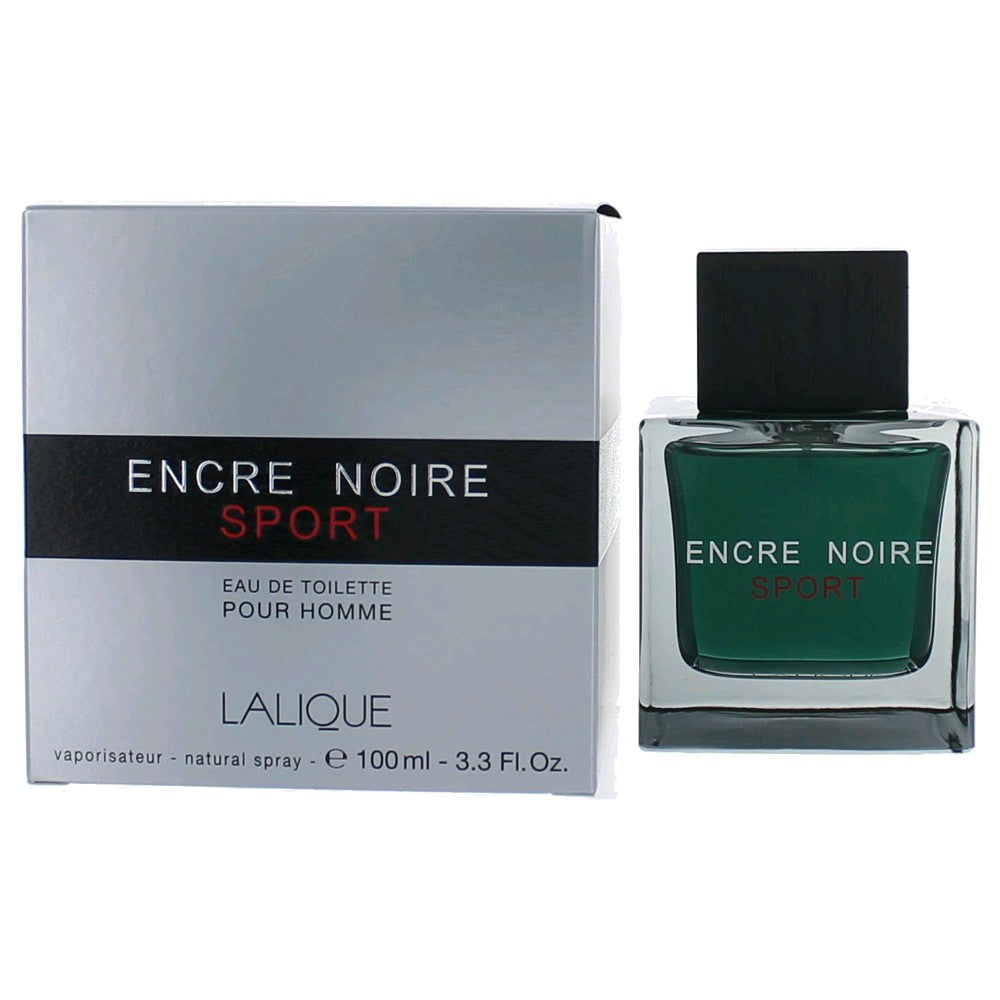 Encre Noire Sport By Lalique, 3 Oz Edt Spray For Men