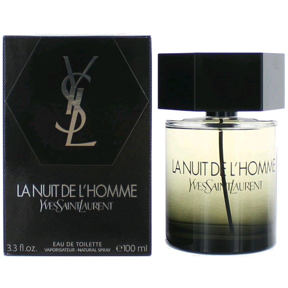 La Nuit De L'homme By Yves Saint Laurent, 3.3 Oz Edt Spray For Men