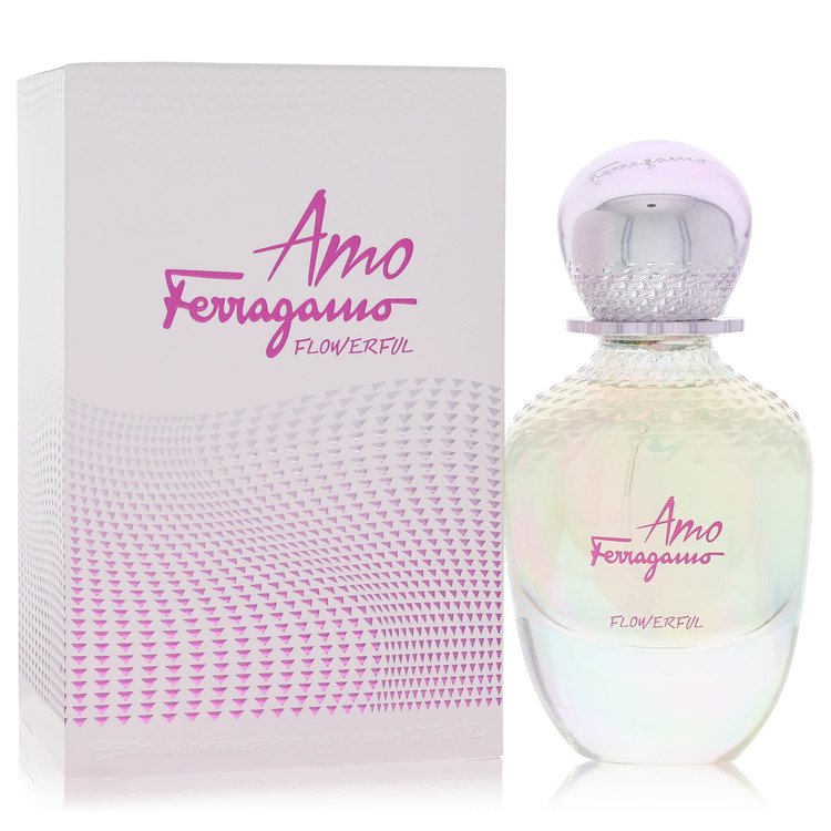 Amo Ferragamo Flowerful By Salvatore Ferragamo Eau De Toilette Spray 1.7 Oz (Women) - Rochan Shop