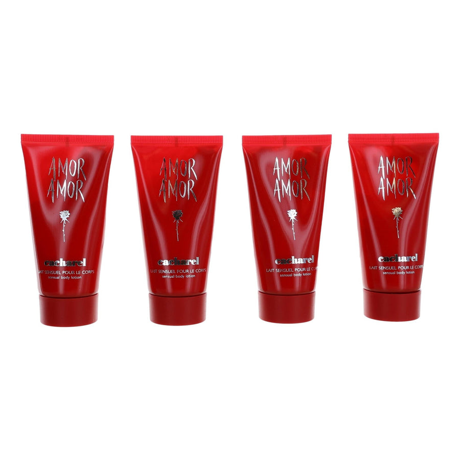 Amor Amor By Cacharel, 4 Piece 1.7oz Body Lotions (6.8oz Total) Women - Rochan Shop