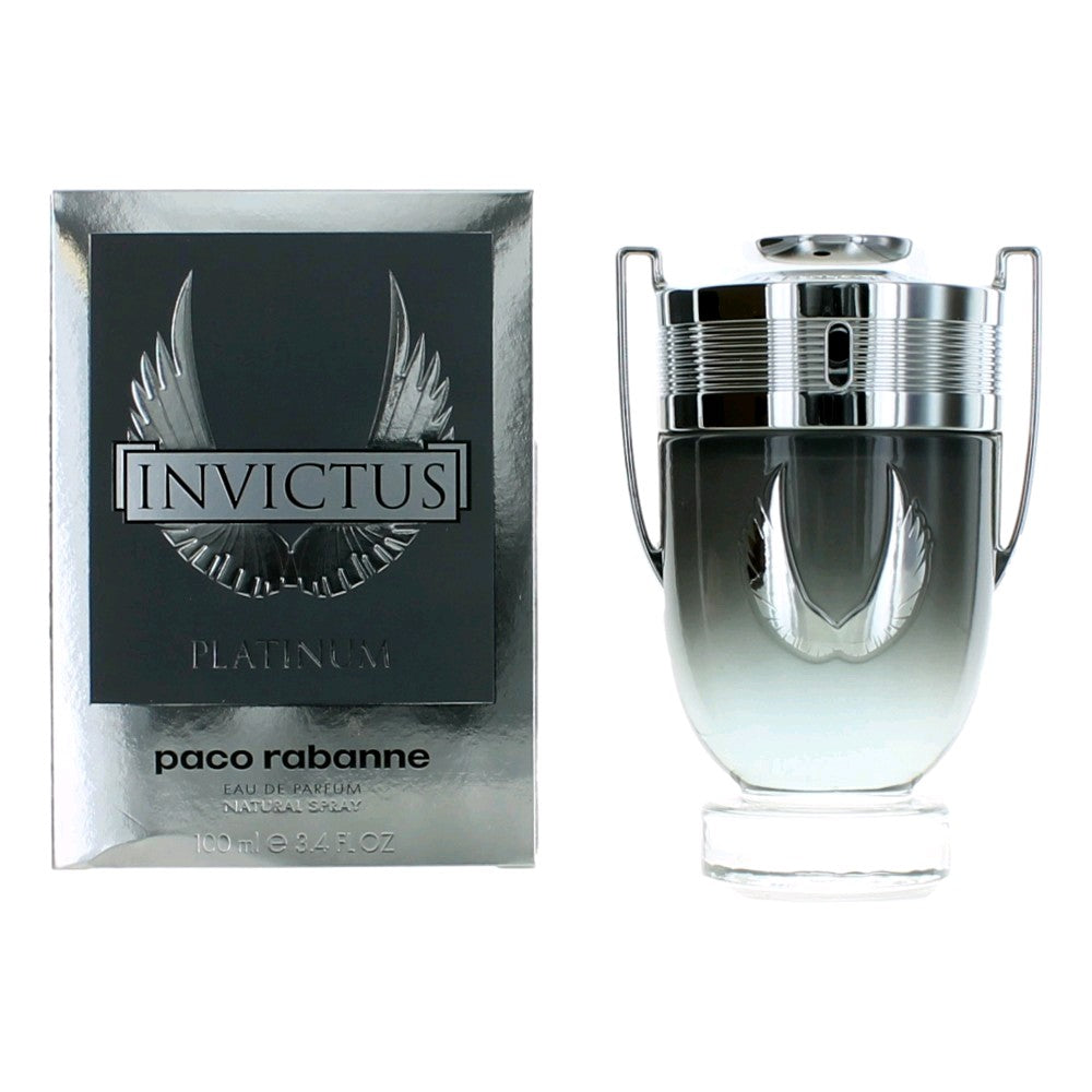 Invictus Platinum By Paco Rabanne, 3.4 Oz Edp Spray For Men