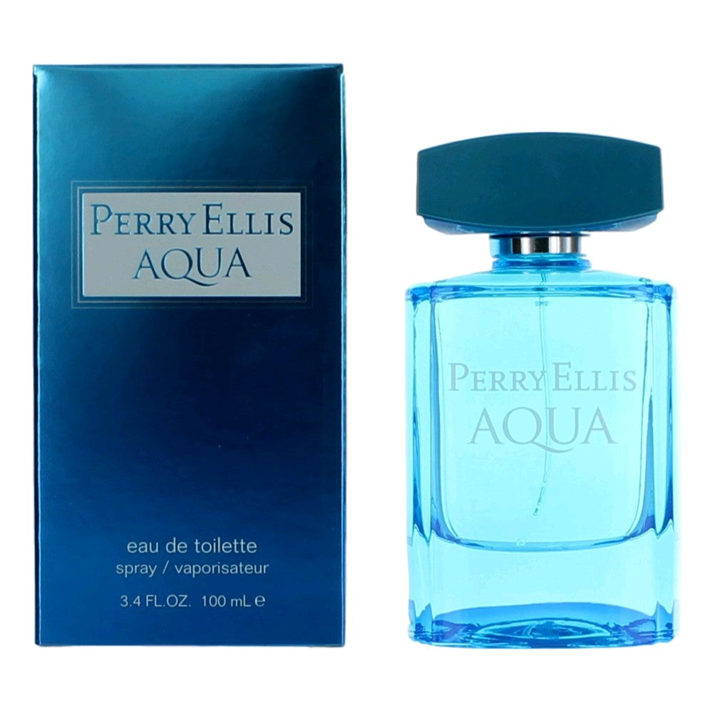 Perry Ellis Aqua By Perry Ellis, 3.4 Oz Edt Spray For Men