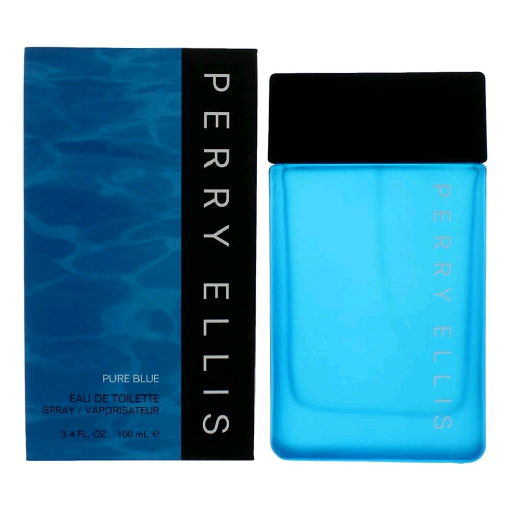 Pure Blue By Perry Ellis, 3.4 Oz Edt Spray For Men